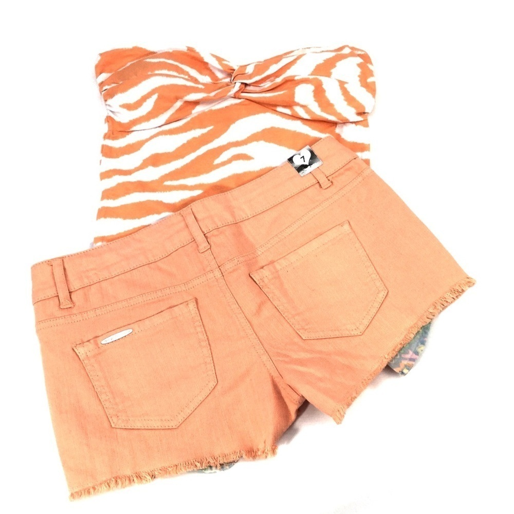 💙 5 for $25 - Peach Jean Shorts